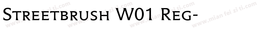 Streetbrush W01 Reg字体转换
